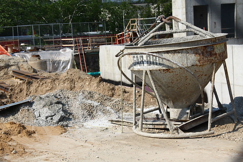 illegal waste dumping; Findorff Construction, concrete waste dumped onsite