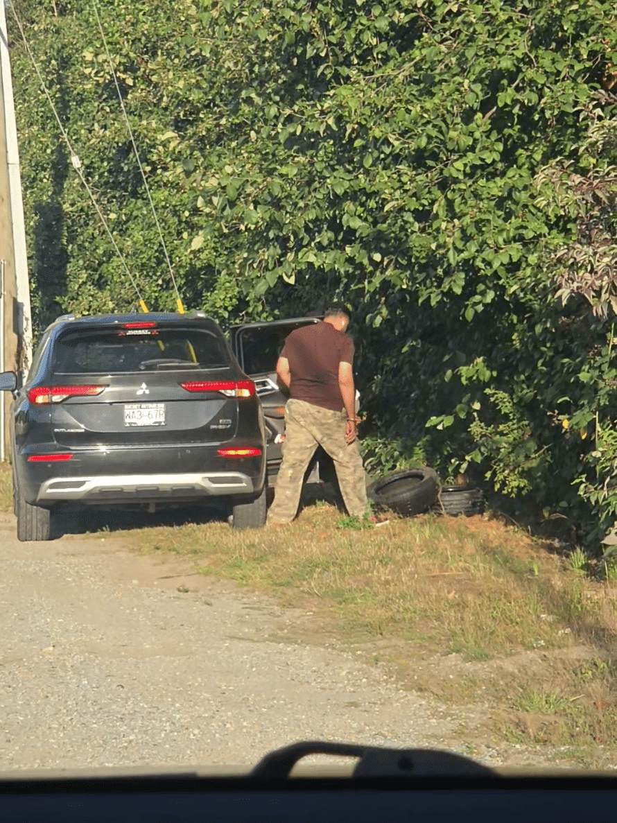 illegal waste dumping, I Caught Someone Illegally Dumping Tires in the Trees