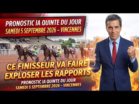 Vincennes,PRONOSTIC QUINTE IA DU JOUR SAMEDI 05 SEPTEMBRE 2026 – VINCENNES CE FINISSEUR EXPLOSE LES RAPPORTS!